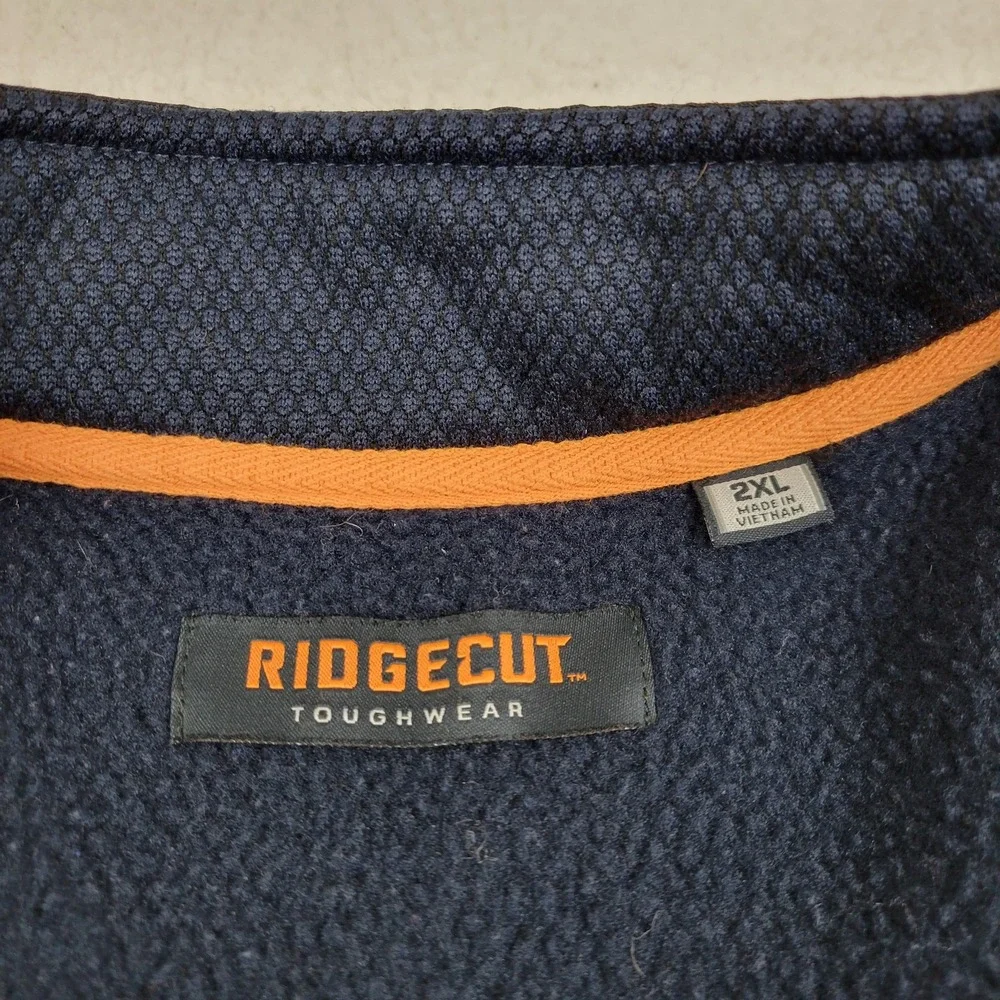 Ridgecut Jacket Mens 2XL Navy‎ Blue Full Zip Toughwear Fleece Lined Workwear